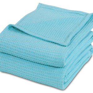 100% Combed Cotton Soft Cozy Warm Blanket BLUE